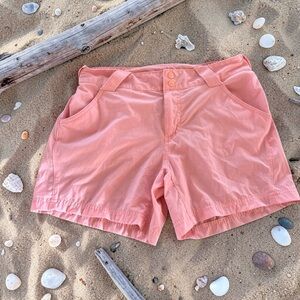 Columbia PFG Coral Pink Shorts - Lightweight Summer Style SIZE 8